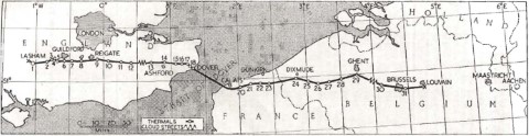 Op 14 mei 1955 landen Welch and Irving in Leuven met hun Slingsby T.42 Eagle, na de eerste geslaagde kanaalovertocht per tweezits zweefvliegtuig. Ze waren vertrokken in Lasham (Engeland) en kozen het militair oefenplein in Heverlee uit als landingsplaats na 250 mijl (400 km) afgelegd te hebben in 5 uur 46 minuten.